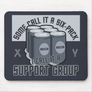 Tapis De Souris Bousepac à bière Six Pack personnalisé