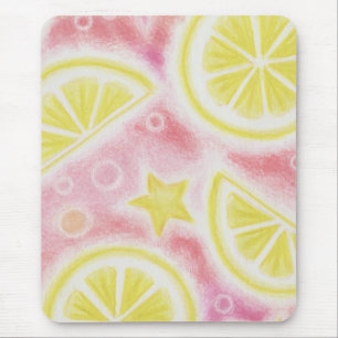 Tapis De Souris Bousepad de citrons roses