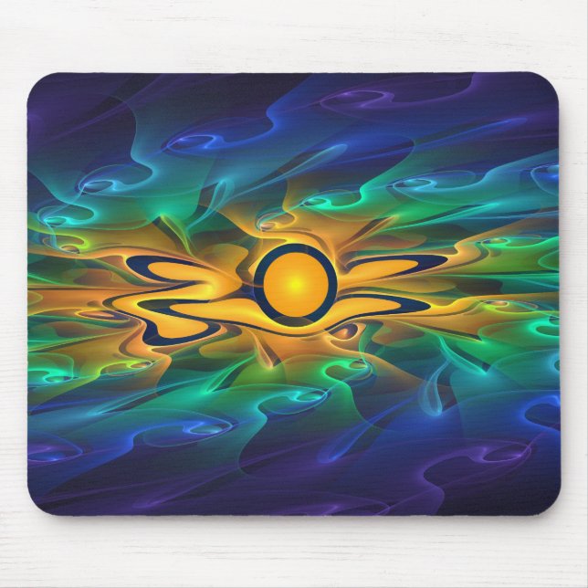 Tapis De Souris Bousepad "Light Flame Abstrait 163" (Devant)