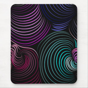 Tapis De Souris Bousepad moderne, noir, coloré