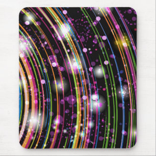 Tapis De Souris Bousepad moderne, noir, coloré