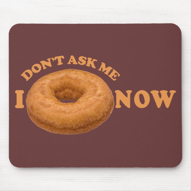 Tapis De Souris Bousepad personnalisé pour Humour de Donut (Devant)