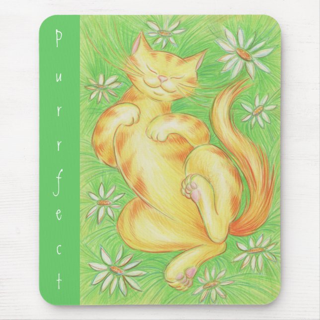 Tapis De Souris Bousepad "Purrfect" de Sun Lover (Devant)