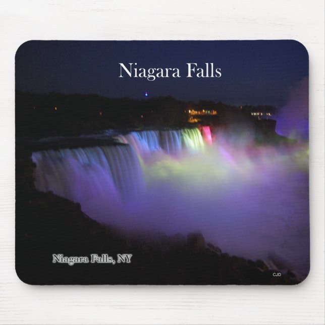 Tapis De Souris Bousepée nocturne de Niagara Falls (Devant)