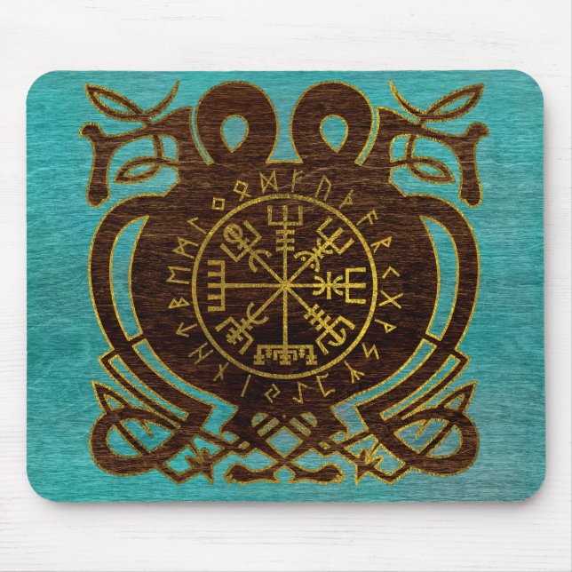 Tapis De Souris Boussole de navigation de Vegvisir - de Viking (Devant)