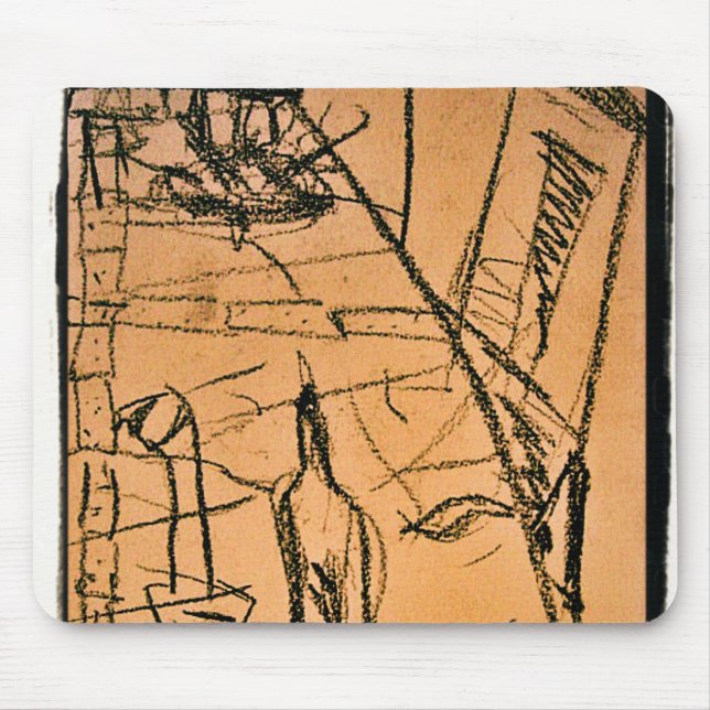Tapis De Souris bouteille à dîner (Devant)
