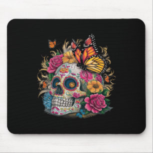Tapis De Souris Bouteille De Crâne Sucre Jour De La Mort Halloween
