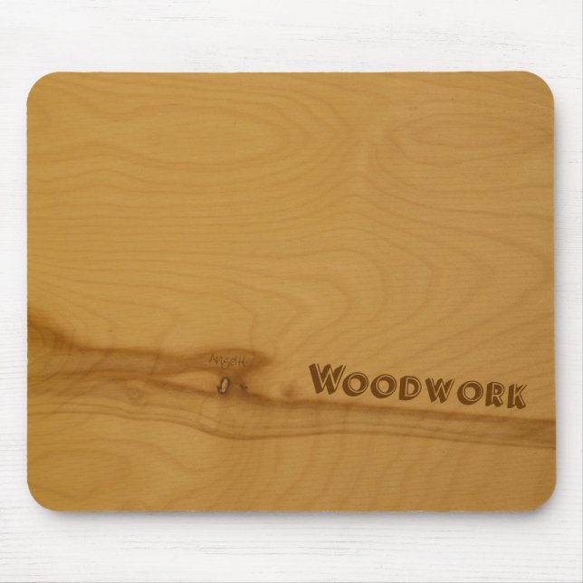 Tapis De Souris Bouteille en bois noueux (Devant)