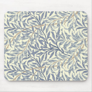 Tapis De Souris Bouton bleu saule (par William Morris)
