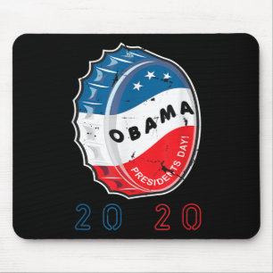 Tapis De Souris Bouton de vote Vintage drôle Obama design coloré