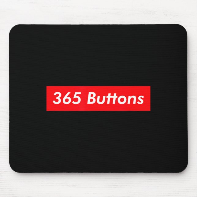 Tapis De Souris Boutons Mignons 365 Mème Gen Z (Devant)