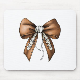 Tapis De Souris Bow Coquette pied mignon Match de Footll Jour de m