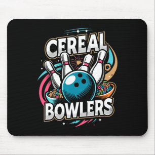 Tapis De Souris Bowlers Céréales Shirt Bowling League Shirt Funny