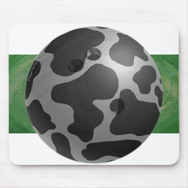 Tapis De Souris Bowling Ball Cow Grey (Devant)