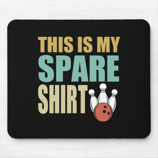 Tapis De Souris Bowling C'Est Mon Spare Design Bowler Kids (Devant)