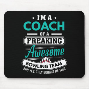 Tapis De Souris Bowling Coach Bowling Team Coach Cadeau