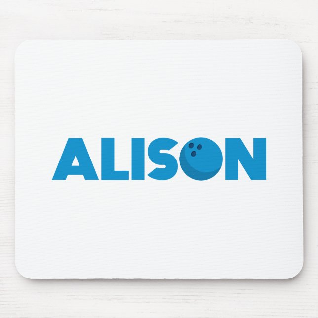 Tapis De Souris Bowling d'Alison (Devant)