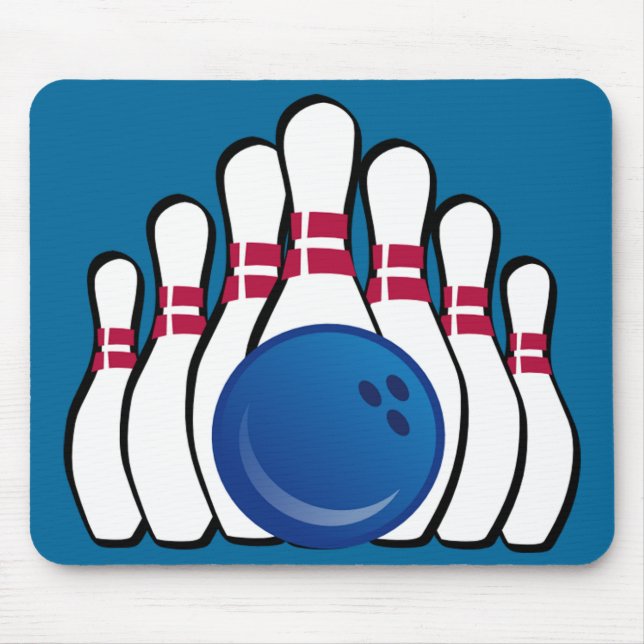 Tapis De Souris Bowling Design Mousepad (Devant)