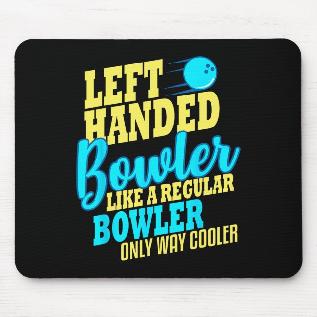 Tapis De Souris Bowling Gauche Handler Funny Team Bowler (Devant)