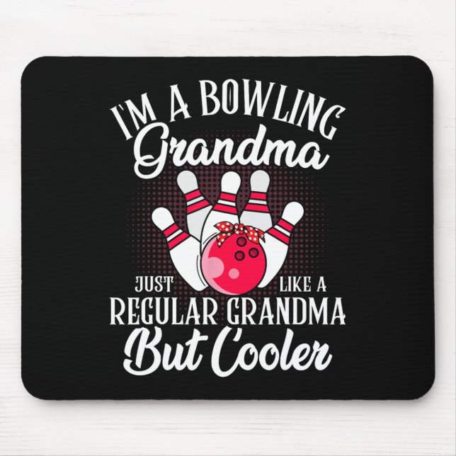 Tapis De Souris Bowling Grandma Drôle Nouvel Tee Pour Bowling Fami (Devant)