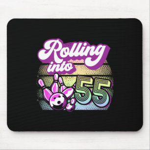 Tapis De Souris Bowling Party Rolling Dans 55 Bowling Anniversaire