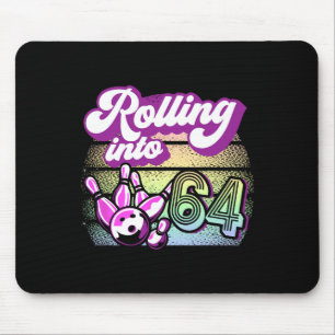 Tapis De Souris Bowling Party Rolling En 64 Bowling Anniversaire