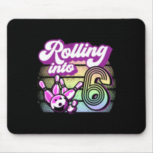 Tapis De Souris Bowling Party Rolling En 6 Bowling Anniversaire