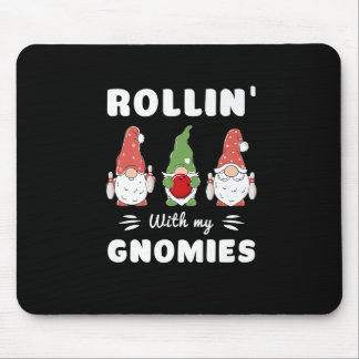 Tapis De Souris Bowling Rollin' Avec Mes Gnomies Funny Gnome Premi