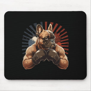 Tapis De Souris Boxe de chien bouledogue français Art martial de k