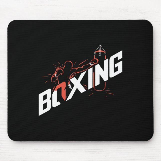Tapis De Souris Boxe G Boxe Kickboxing Amateur de boxe Boxeur  (Devant)