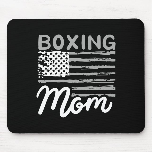 Tapis De Souris Boxe Maman Boxe Mère Kickboxing Maman Maman (Devant)