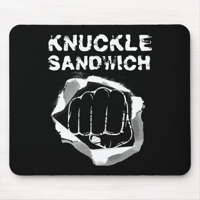 Tapis De Souris Boxe Pointe Poignée Knuckle Boxer (Devant)