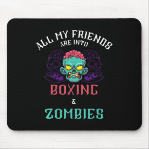 Tapis De Souris Boxe Zombie Friends Fight Club Undead Punching