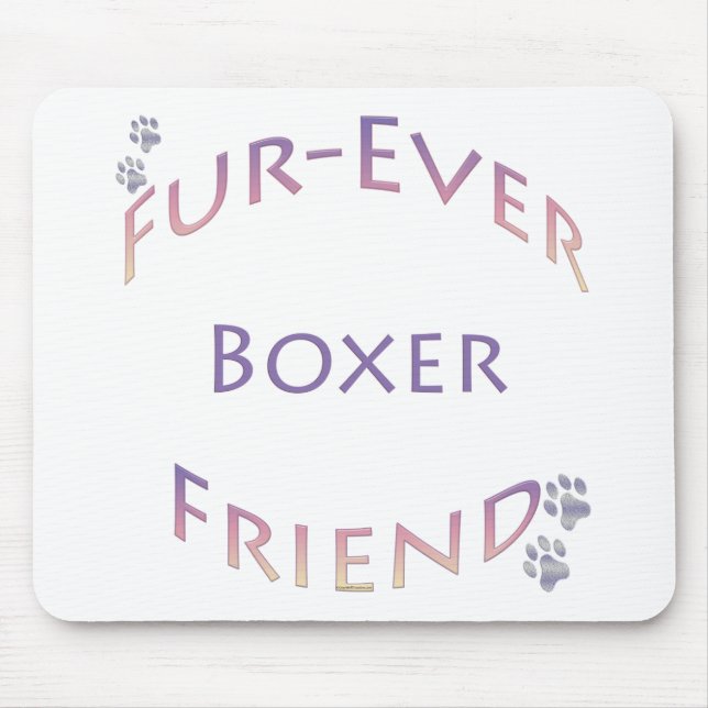 Tapis De Souris Boxer Furever (Devant)