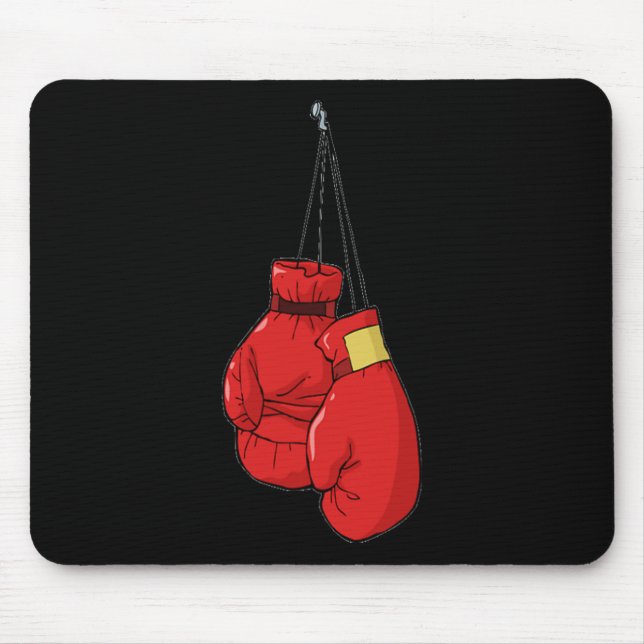 Tapis De Souris Boxer Gants Uni Boxer. (Devant)
