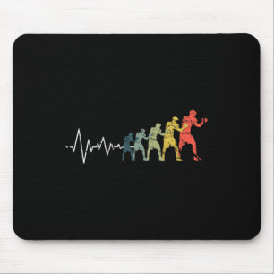 Tapis De Souris Boxer Heartbeat Boxer Fight Love