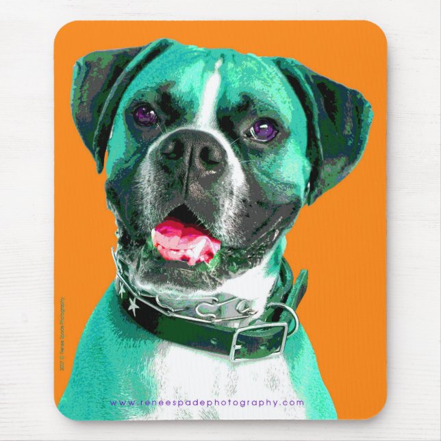 Tapis De Souris Boxeur d'ART de bruit (Devant)