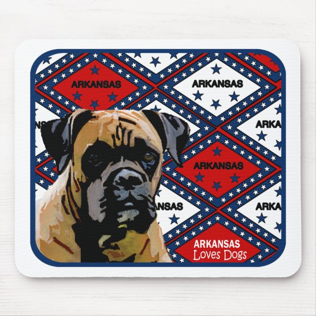 Tapis De Souris Boxeur de l'Arkansas (Devant)