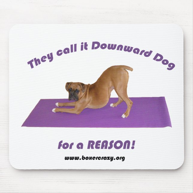 Tapis De Souris Boxeur Mousepad fou - yoga (Devant)