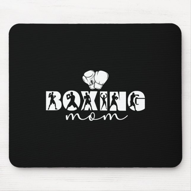 Tapis De Souris Boxeuse maman boxeuse mère fière boxeuse maman  (Devant)