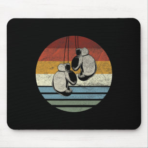 Tapis De Souris Boxing Clic - Vintage Retro Boxsport Kickboxing Fi