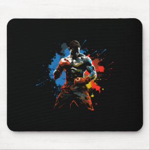 Tapis De Souris Boy De Boxer Coloré Sur Boxer Hommes