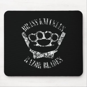 Tapis De Souris Br Knuckles Et Lames Razor - Boxe Et Barbier T