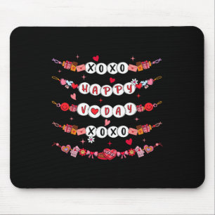 Tapis De Souris Bracelets d'amitié de la Saint-Valentin Xoxo