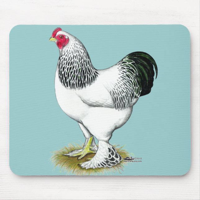 Tapis De Souris Brahma :  Coq léger (Devant)