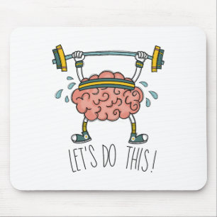 Tapis De Souris Brain Gym Apprentissage du cerveau Professeur de c
