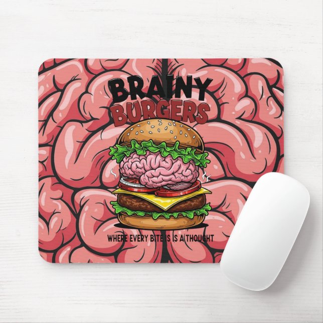 Tapis de souris Brainy Burgers (Avec souris)