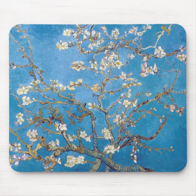 Tapis De Souris Branches avec la fleur Van Gogh d'amande (Devant)