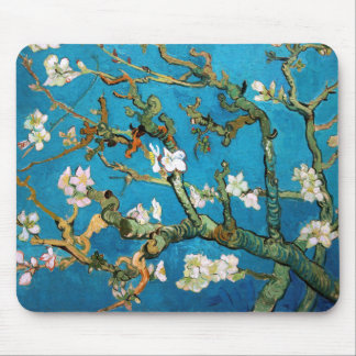 Tapis De Souris Branches d'amande dans le détail de fleur, Van