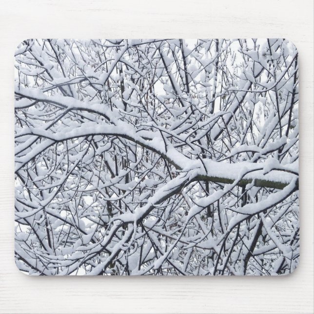 Tapis De Souris Branches de neige (Devant)